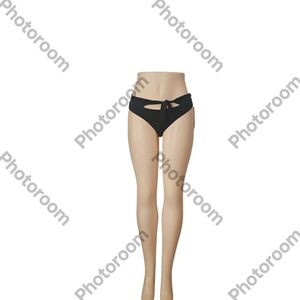 Black Bikini Bottom with Tie Detail